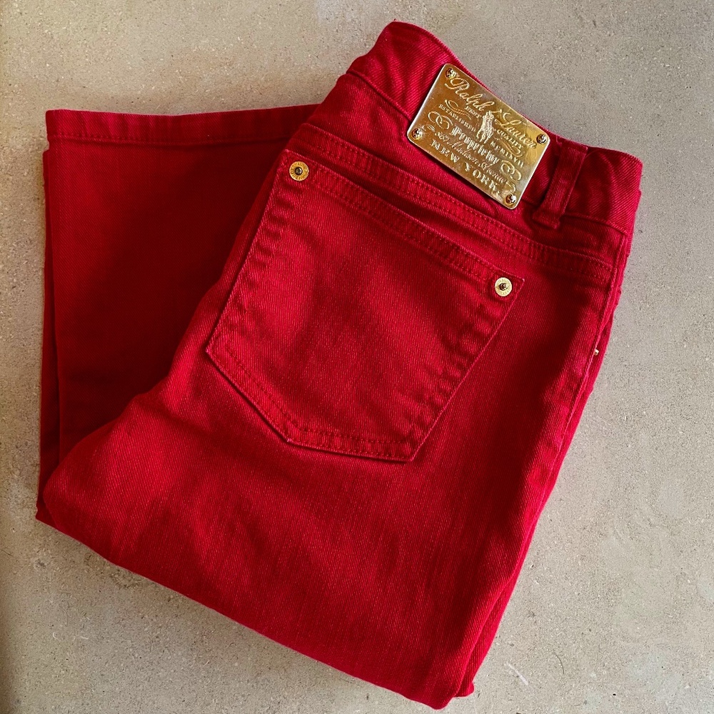 Ralph Lauren Red Denim